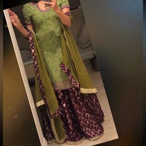 Ritu Kumar Indian Pakistani Anarkali kameez w/lehenga/ sharara/ Gharara